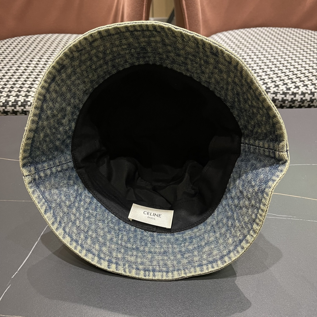 赛琳CELINE2025新款牛仔渔夫帽，最好品质的，休闲大方，简约时尚，