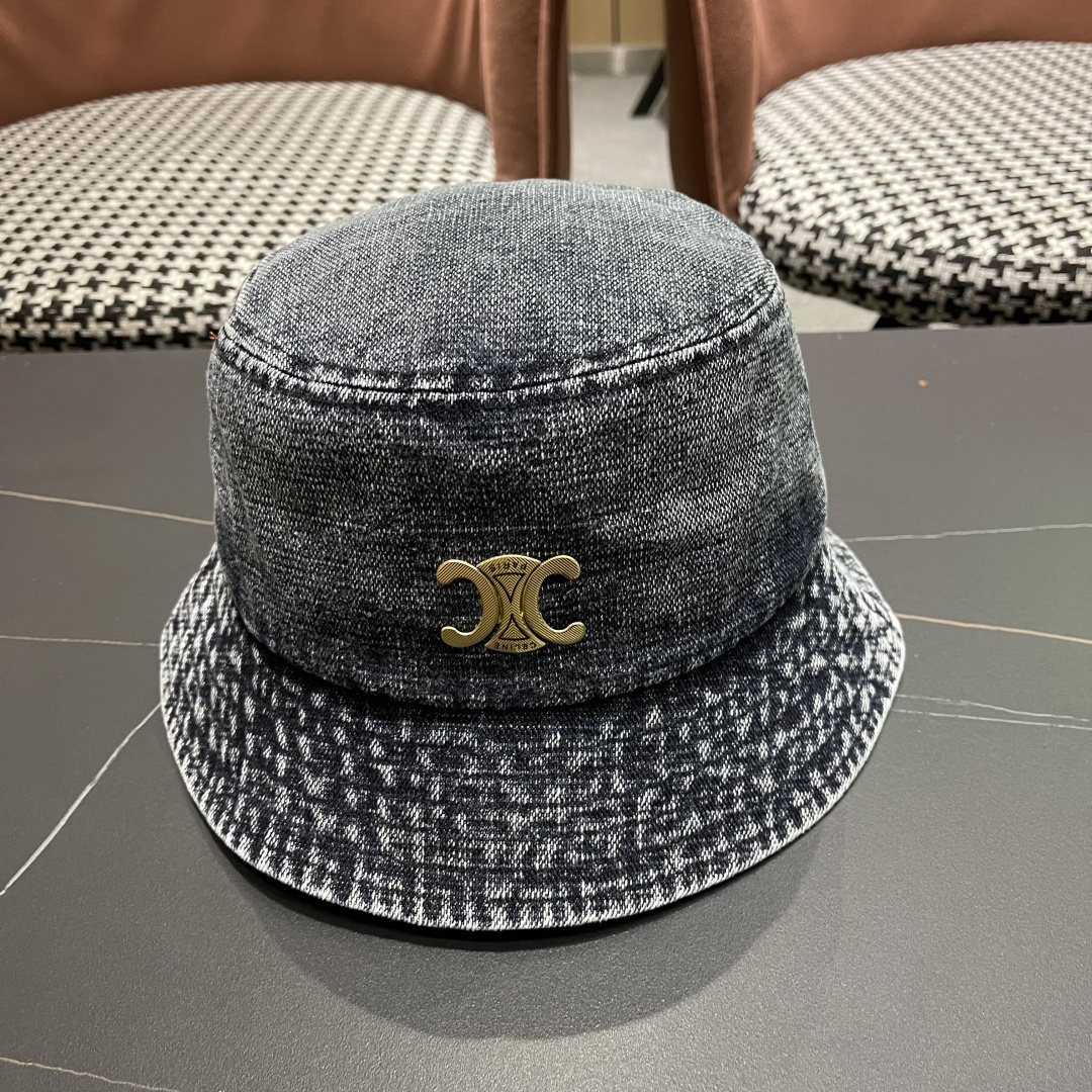 赛琳CELINE2025新款牛仔渔夫帽，最好品质的，休闲大方，简约时尚，