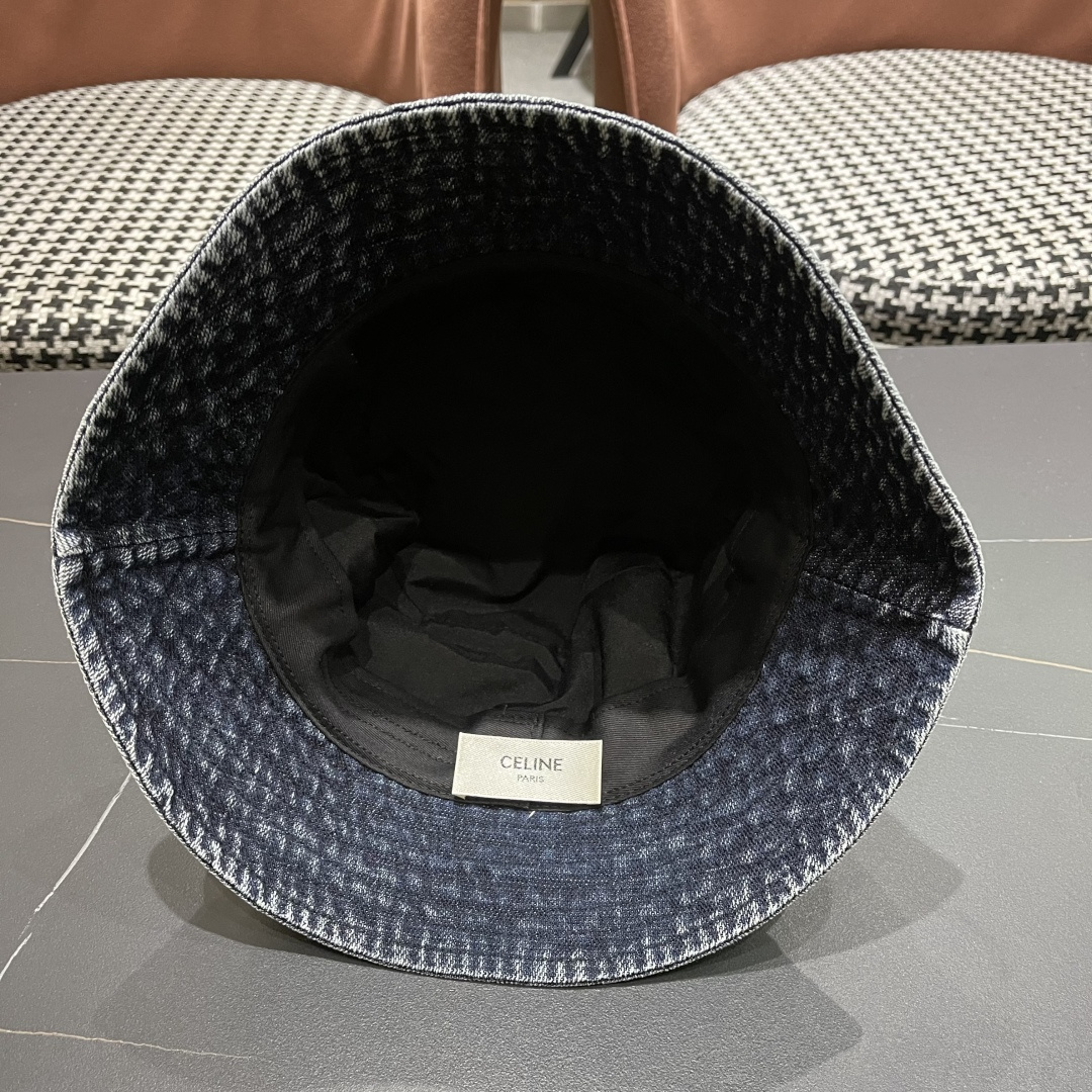 赛琳CELINE2025新款牛仔渔夫帽，最好品质的，休闲大方，简约时尚，