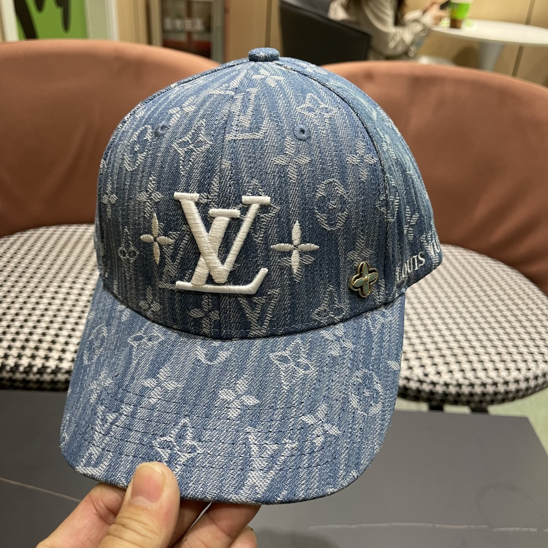 🧢路易威登原单牛仔棒球帽 LouisVuitton😍新款LV棒球帽，男女通用！跑量！