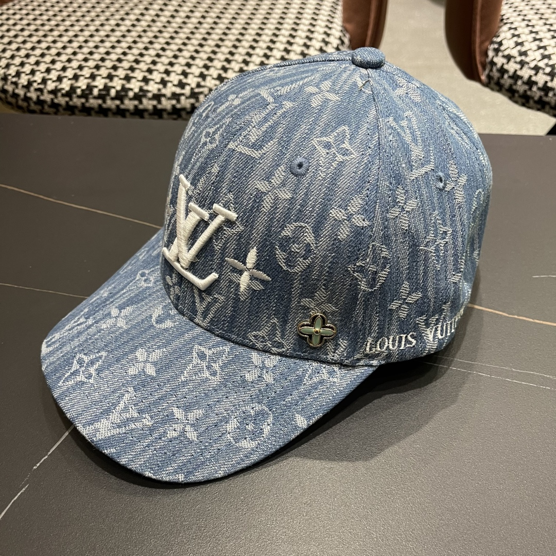 🧢路易威登原单牛仔棒球帽 LouisVuitton😍新款LV棒球帽，男女通用！跑量！