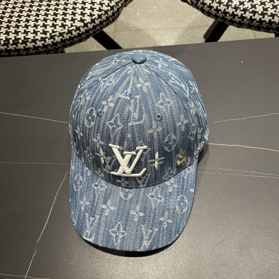 🧢路易威登原单牛仔棒球帽 LouisVuitton😍新款LV棒球帽，男女通用！跑量！