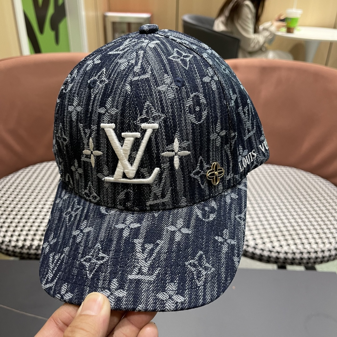 🧢路易威登原单牛仔棒球帽 LouisVuitton😍新款LV棒球帽，男女通用！跑量！