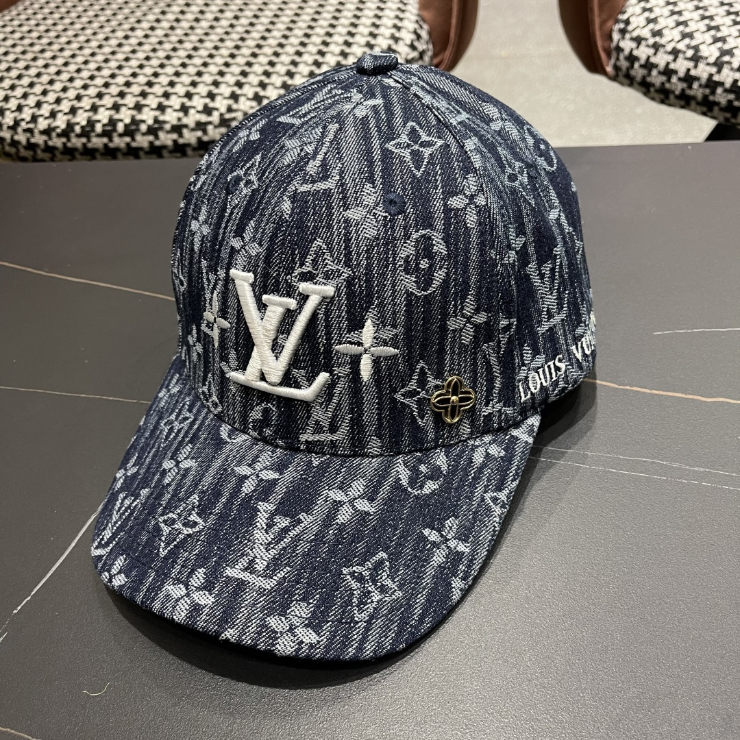 🧢路易威登原单牛仔棒球帽 LouisVuitton😍新款LV棒球帽，男女通用！跑量！
