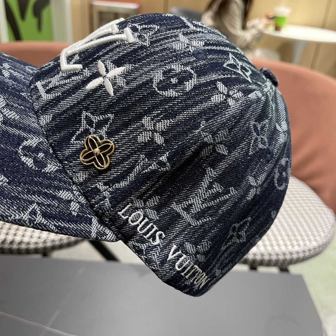 🧢路易威登原单牛仔棒球帽 LouisVuitton😍新款LV棒球帽，男女通用！跑量！