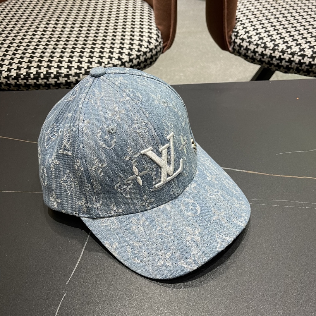 🧢路易威登原单牛仔棒球帽 LouisVuitton😍新款LV棒球帽，男女通用！跑量！