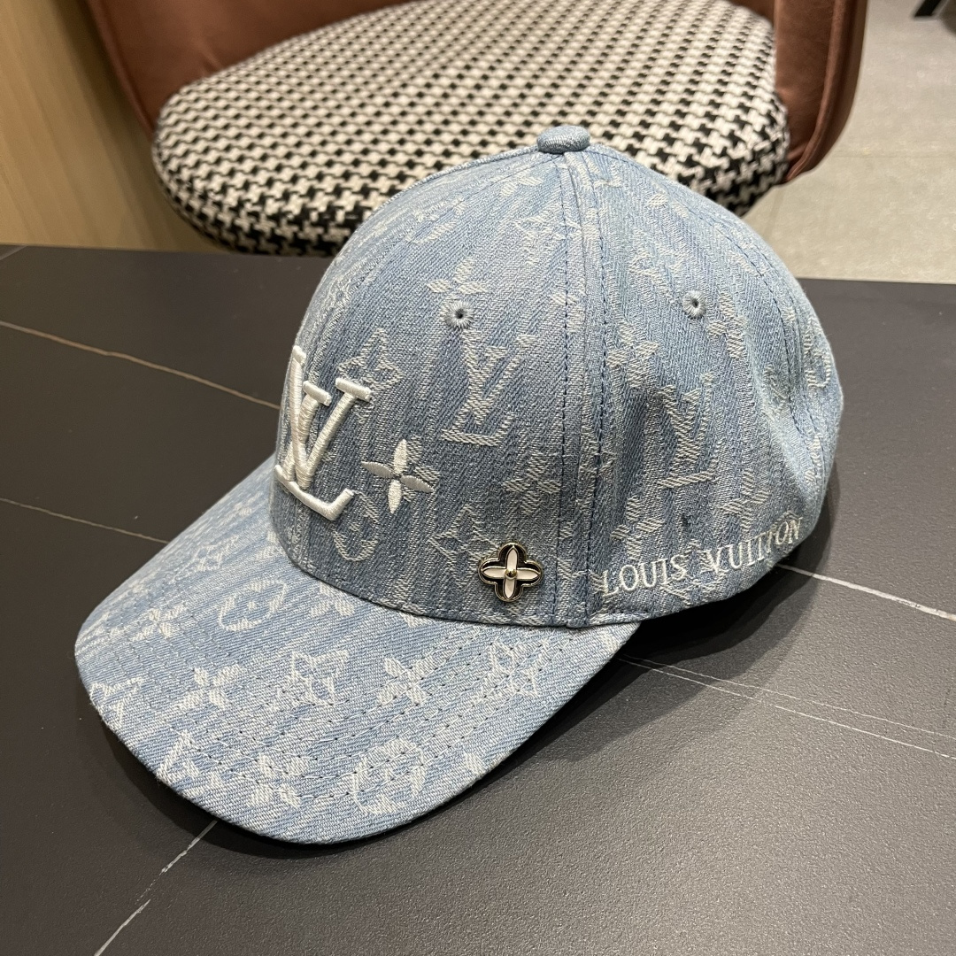🧢路易威登原单牛仔棒球帽 LouisVuitton😍新款LV棒球帽，男女通用！跑量！