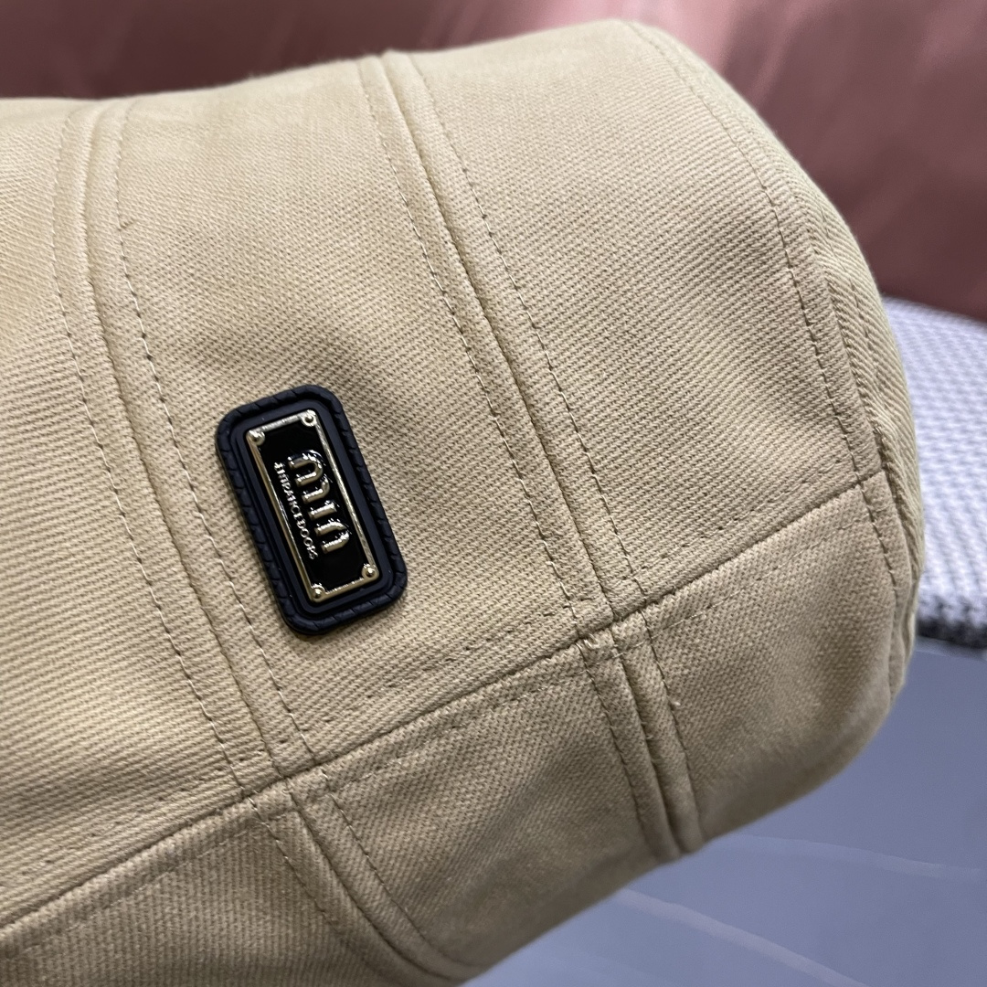  谬谬春夏新款潮牌素颜百搭水桶帽，大牌简约尚时风，