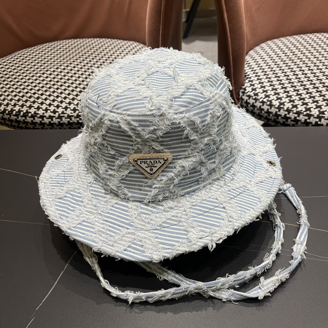 NO:221329,Pr@da Prada denim fisherman hat wash cowboy color, soft, comfortable and versatile casual style, close your eyes!  Hat fisherman hat baseball hat knit hat, hat, prada, espadrilles, hats19860909Pr@da 普拉达牛仔渔夫帽洗水牛仔色,面料柔软舒适百搭休闲款,闭眼入！帽子渔夫帽棒球帽针织帽,帽子,prada,espadrilles,hats,hat
