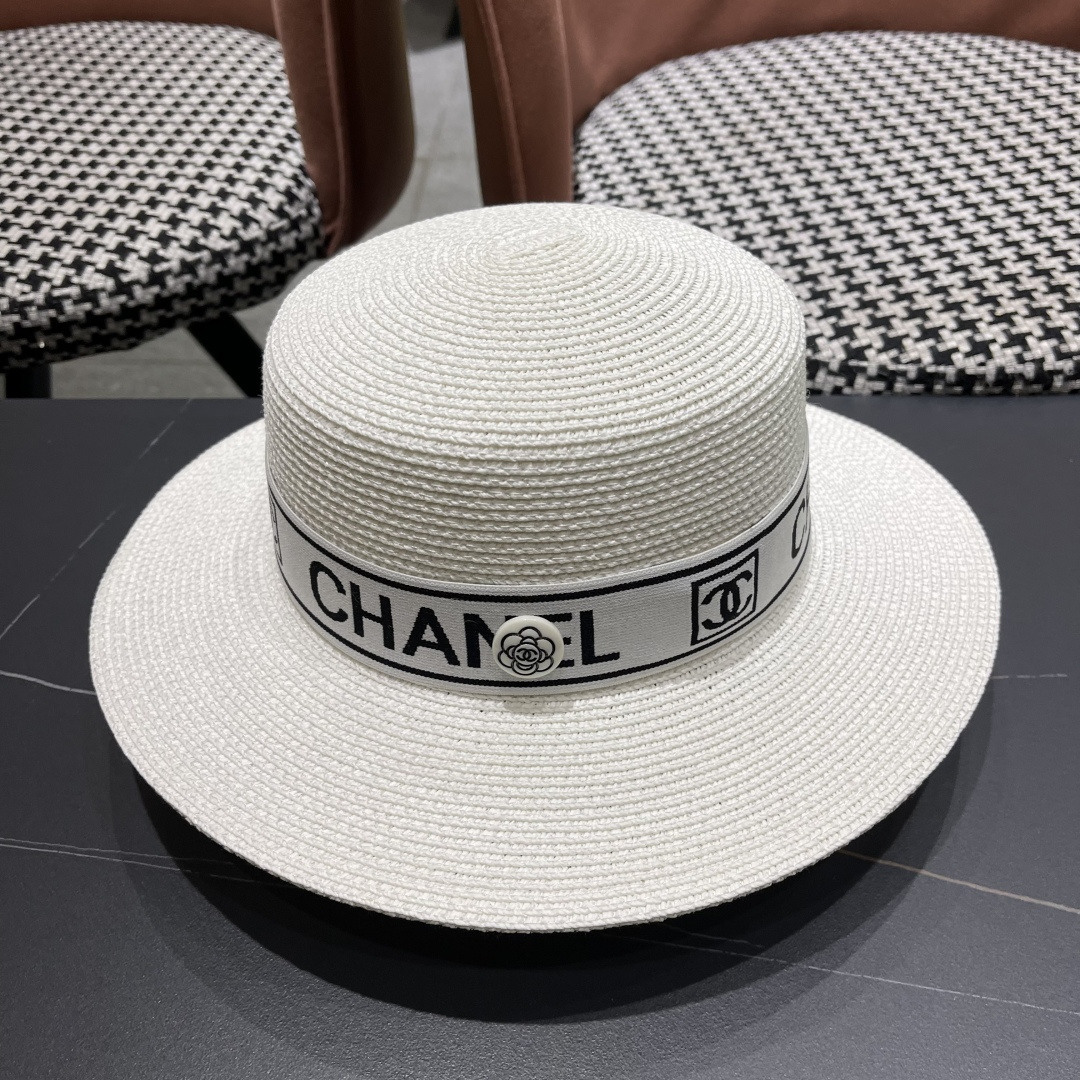 NO:226228,Chanel Chanel classic small flat top, flat top straw hat top hat, head circumference 57cm hat straw hat fisherman hat baseball hat, hat, chanel, chanel, espadrilles, hats19860909Chanel香奈儿经典小平顶,平顶草帽 礼帽,头围57cm帽子草帽渔夫帽棒球帽,帽子,chanel,chanel,espadrilles,hats,hat