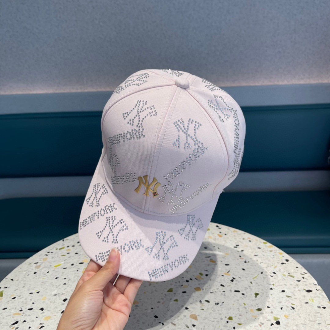 P105 MLB-NY new baseball cap, high-end drill logo, imported custom-made duck tongue caps - 图片 5
