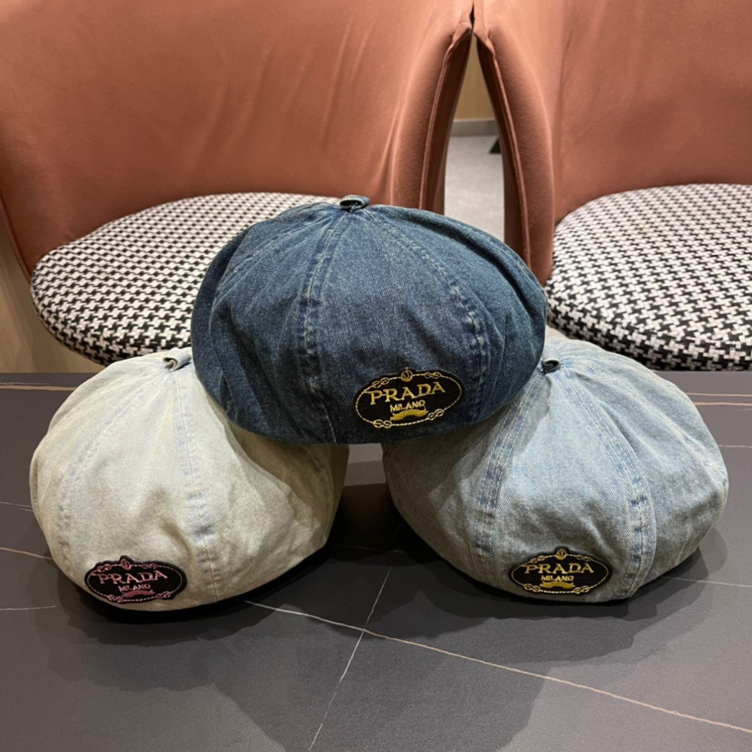 NO:223323,.PRADA Prada New autumn and winter denim beret women's British retro Korean version simple solid color face showing small beet hat hat straw hat fisherman hat baseball hat knit hat, hat, prada, prada, espadrilles, hats19860909.PRADA普拉达 新款秋冬牛仔贝雷帽女英伦复古韩版简约纯色显脸小蓓蕾帽子帽子草帽渔夫帽棒球帽针织帽,帽子,prada,prada,espadrilles,hats,hat
