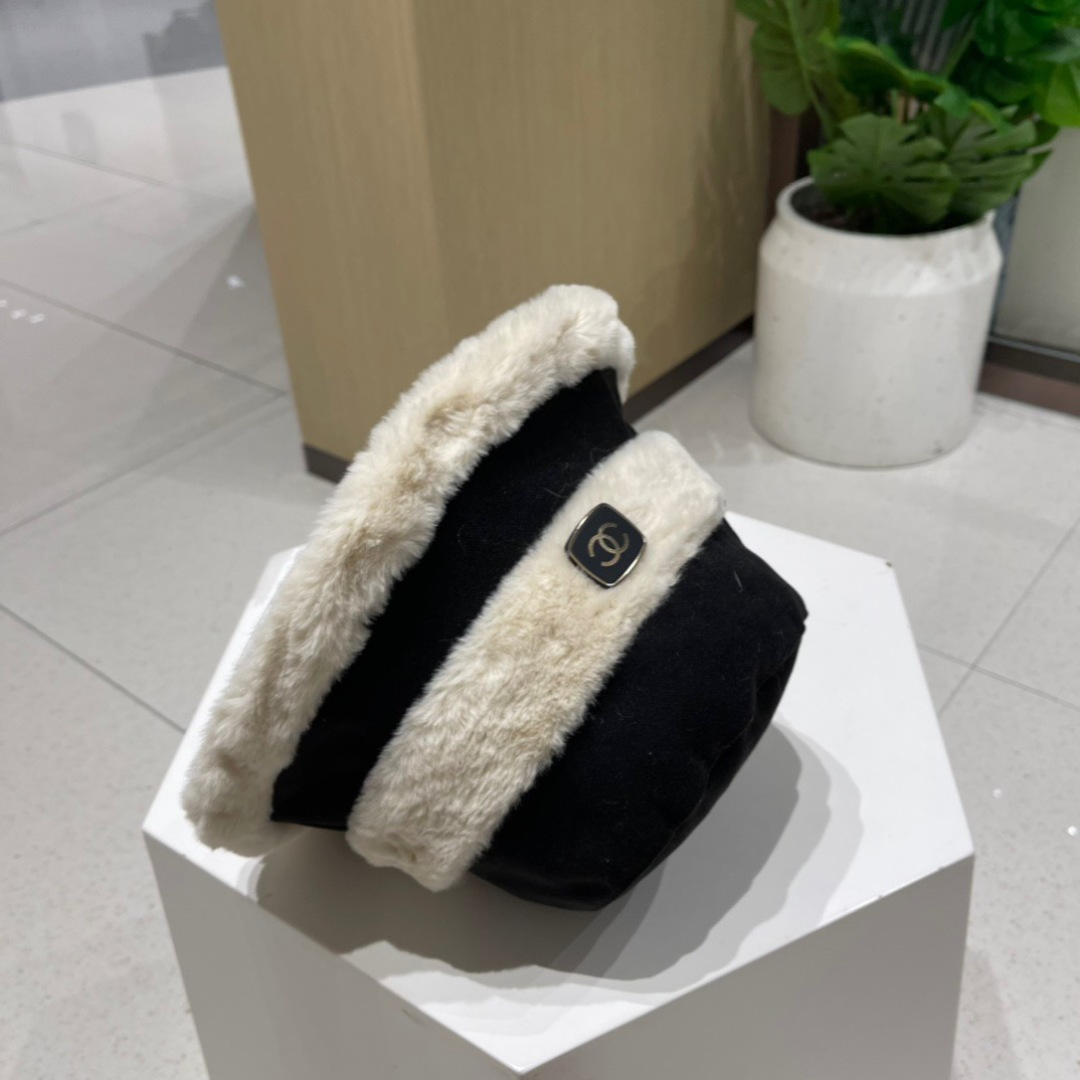 Chanel香奈儿秋冬新款拼色渔夫帽，名媛气质款