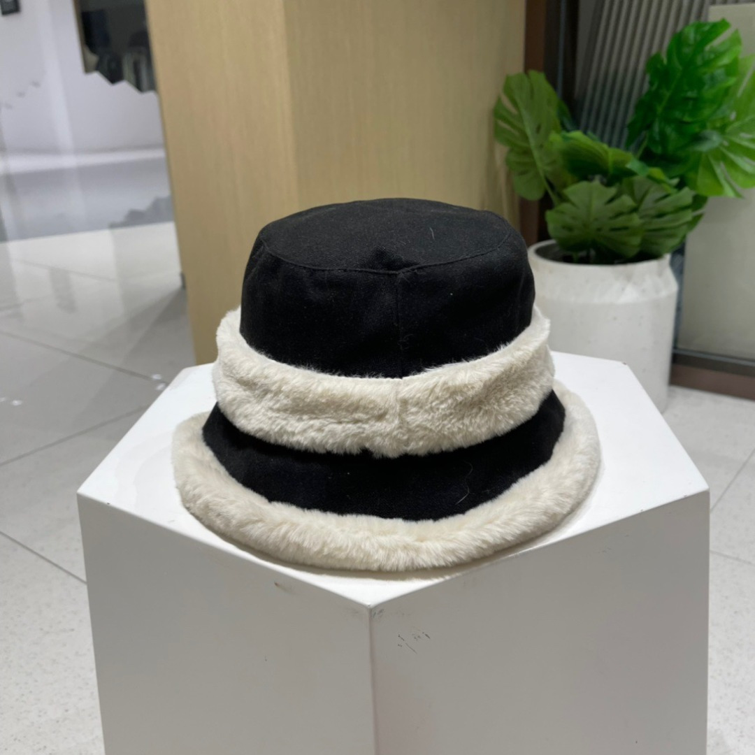 Chanel香奈儿秋冬新款拼色渔夫帽，名媛气质款