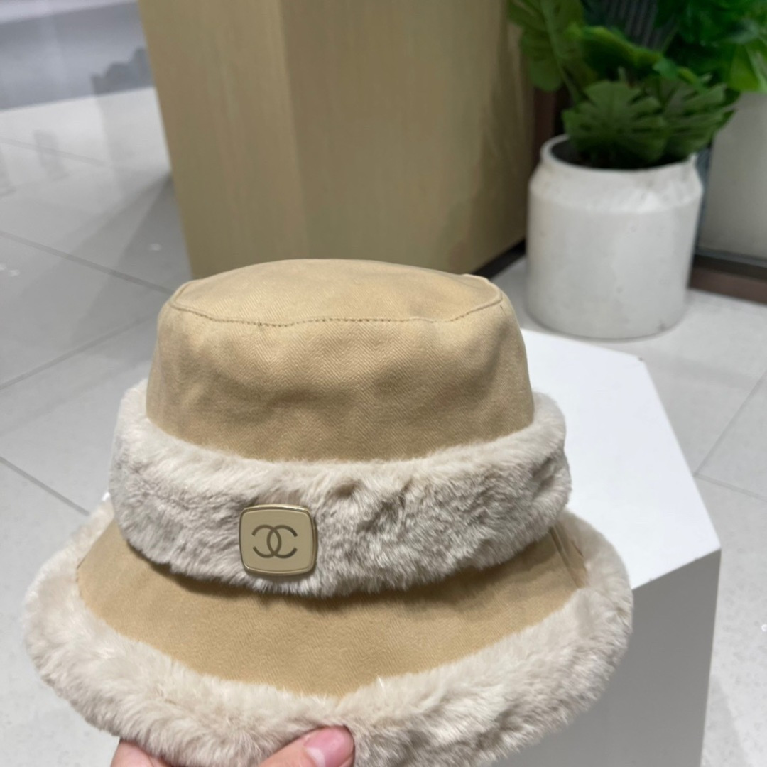 Chanel香奈儿秋冬新款拼色渔夫帽，名媛气质款