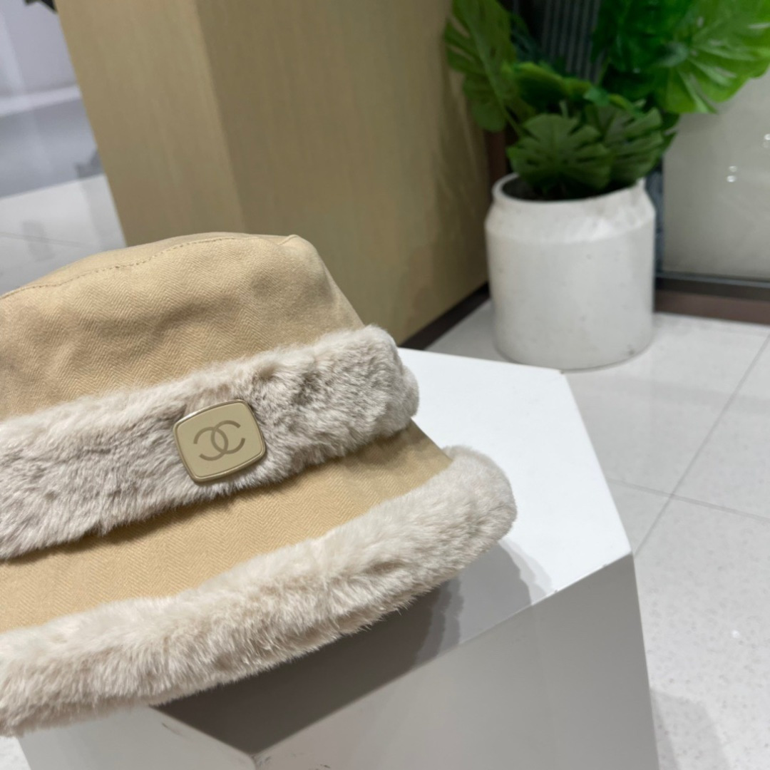 Chanel香奈儿秋冬新款拼色渔夫帽，名媛气质款