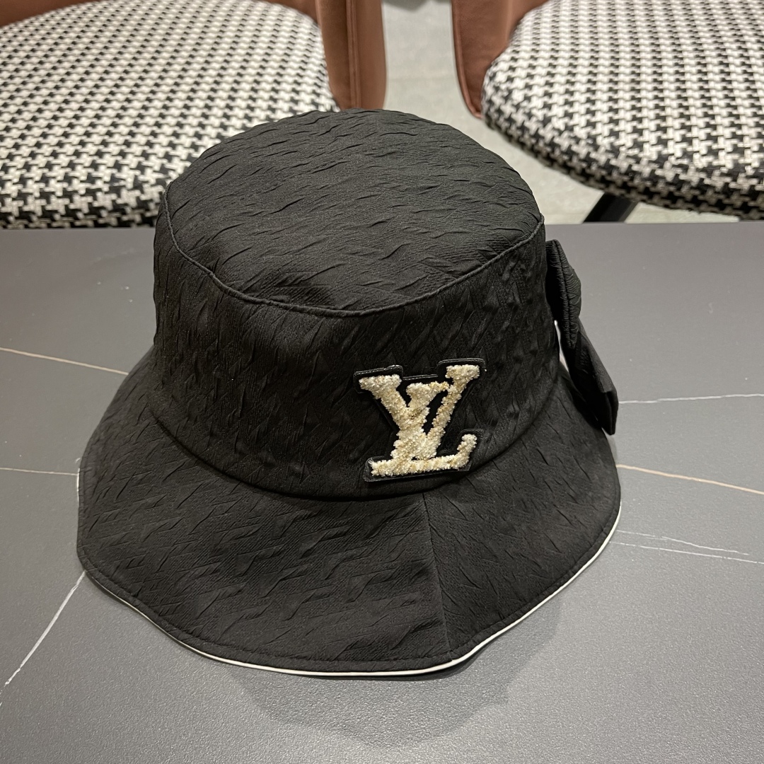  路易威登lv棒球帽 LouisVuitton新款法式蝴蝶结渔夫帽子女春夏时尚甜美遮阳
显脸小可折晉防晒