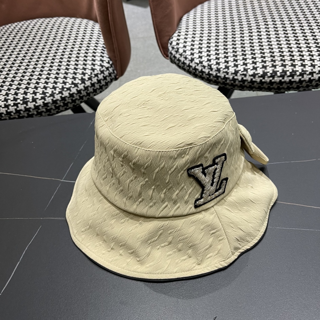  路易威登lv棒球帽 LouisVuitton新款法式蝴蝶结渔夫帽子女春夏时尚甜美遮阳
显脸小可折晉防晒