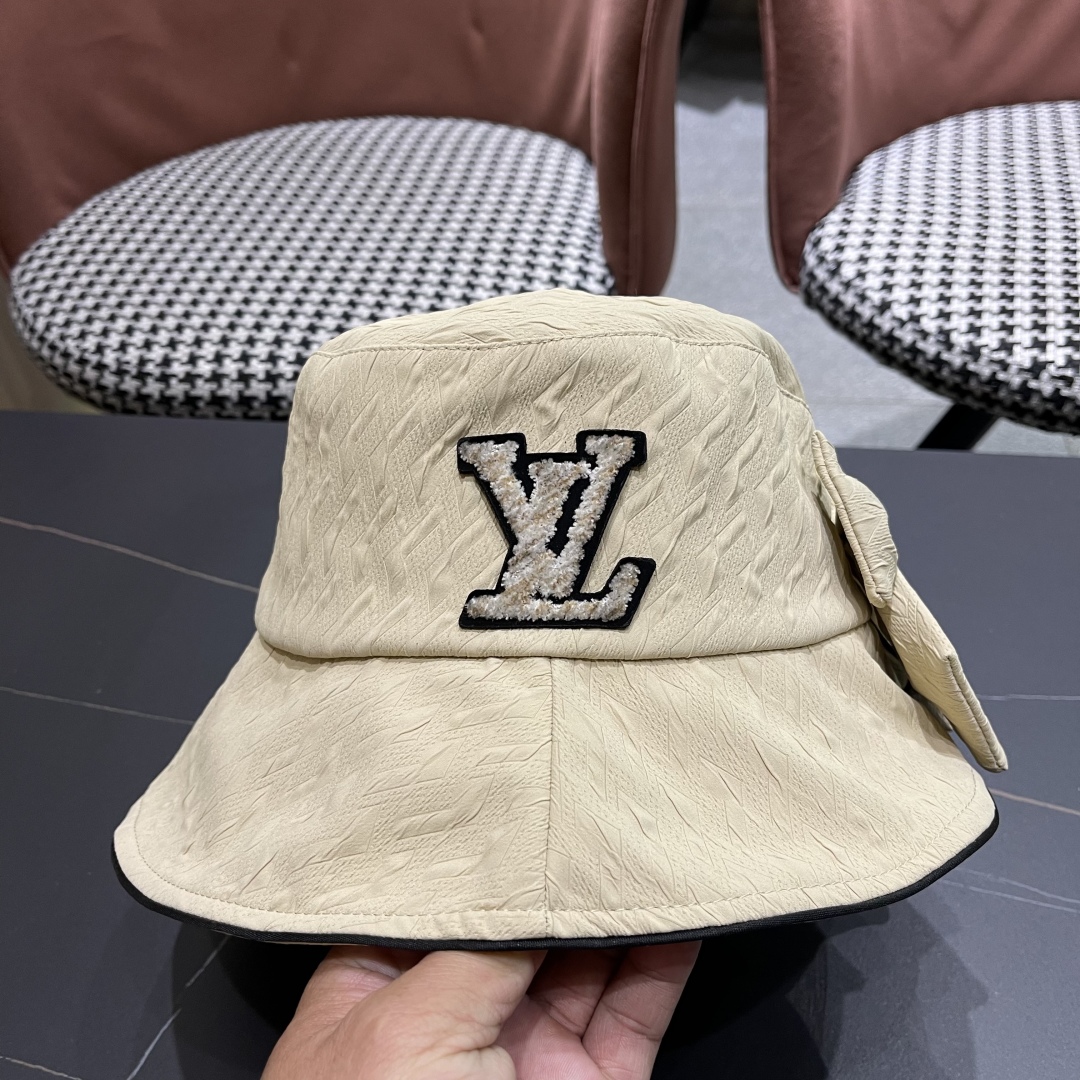  路易威登lv棒球帽 LouisVuitton新款法式蝴蝶结渔夫帽子女春夏时尚甜美遮阳
显脸小可折晉防晒