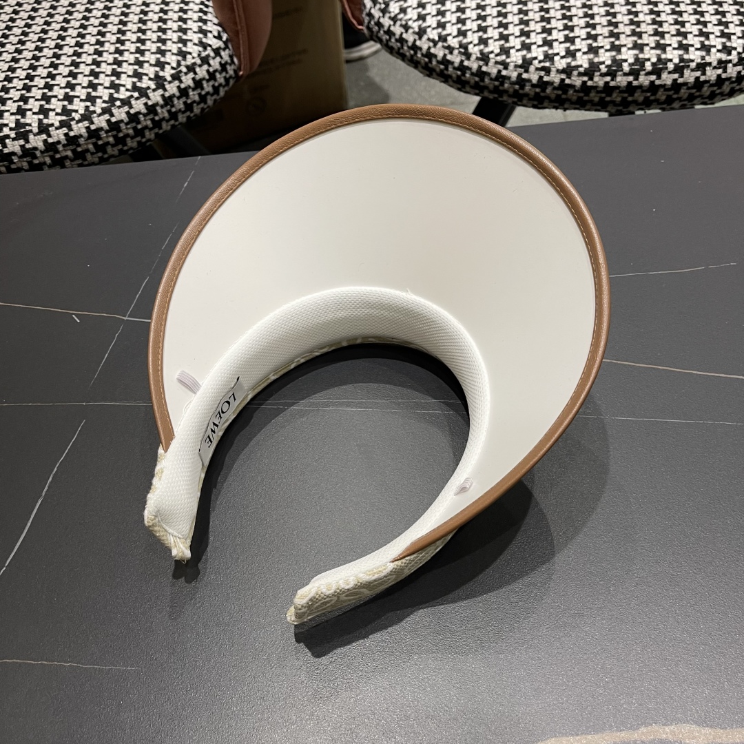  罗意威新款夏季空顶帽子女沙滩防晒遮阳防紫外线太阳帽