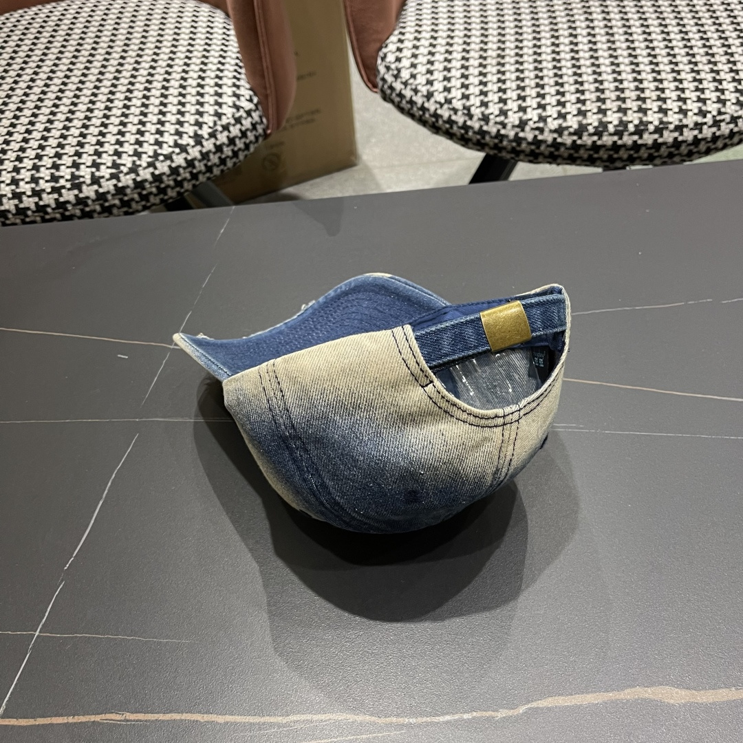 【CHANEL香奈儿】2025新款水洗牛仔大牌棒球帽，专柜经典款，男女通用