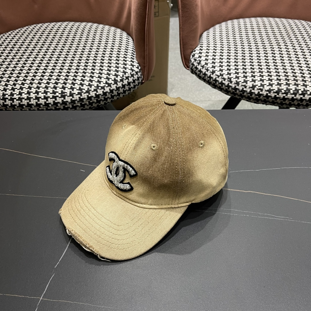 【CHANEL香奈儿】2025新款水洗牛仔大牌棒球帽，专柜经典款，男女通用
