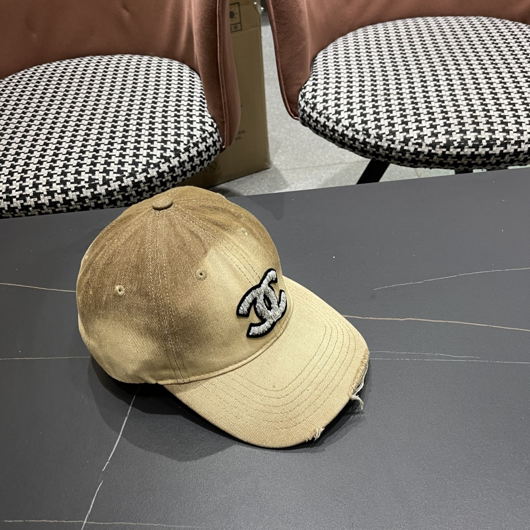 【CHANEL香奈儿】2025新款水洗牛仔大牌棒球帽，专柜经典款，男女通用