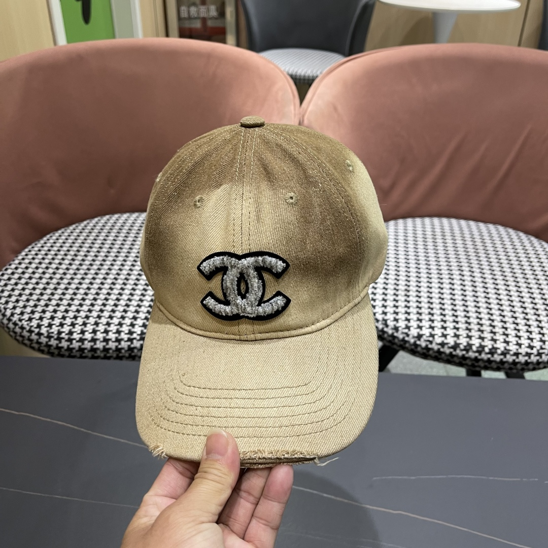 【CHANEL香奈儿】2025新款水洗牛仔大牌棒球帽，专柜经典款，男女通用