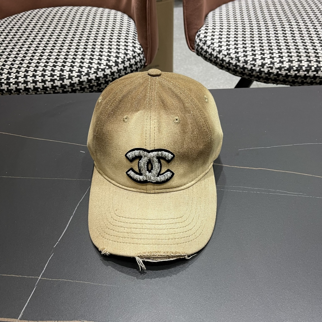 【CHANEL香奈儿】2025新款水洗牛仔大牌棒球帽，专柜经典款，男女通用