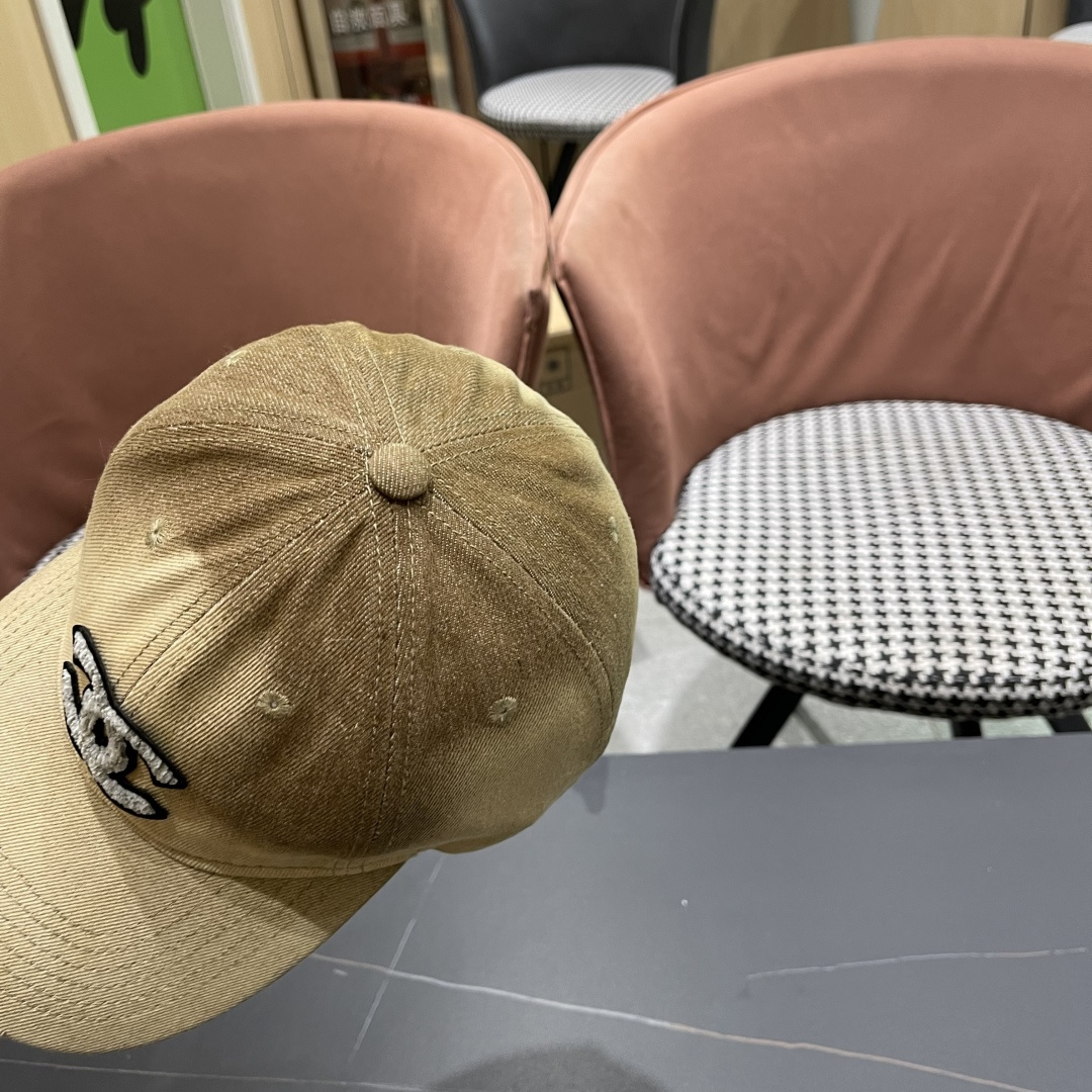 【CHANEL香奈儿】2025新款水洗牛仔大牌棒球帽，专柜经典款，男女通用