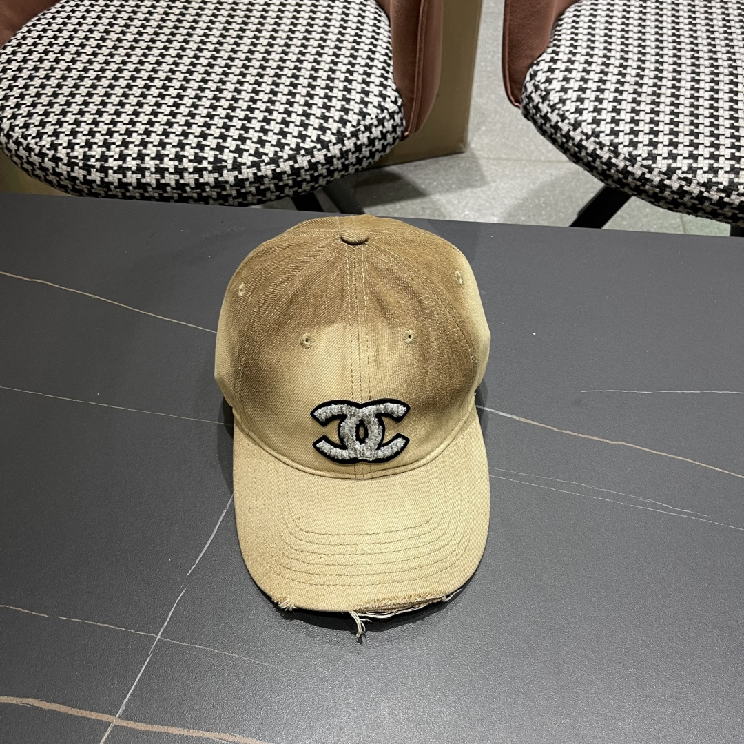 【CHANEL香奈儿】2025新款水洗牛仔大牌棒球帽，专柜经典款，男女通用
