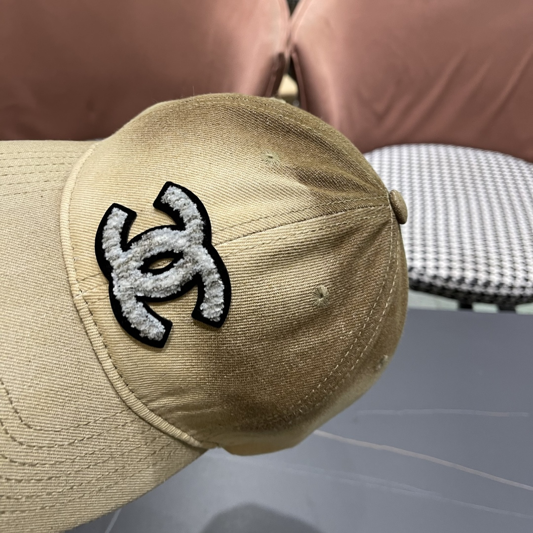 【CHANEL香奈儿】2025新款水洗牛仔大牌棒球帽，专柜经典款，男女通用