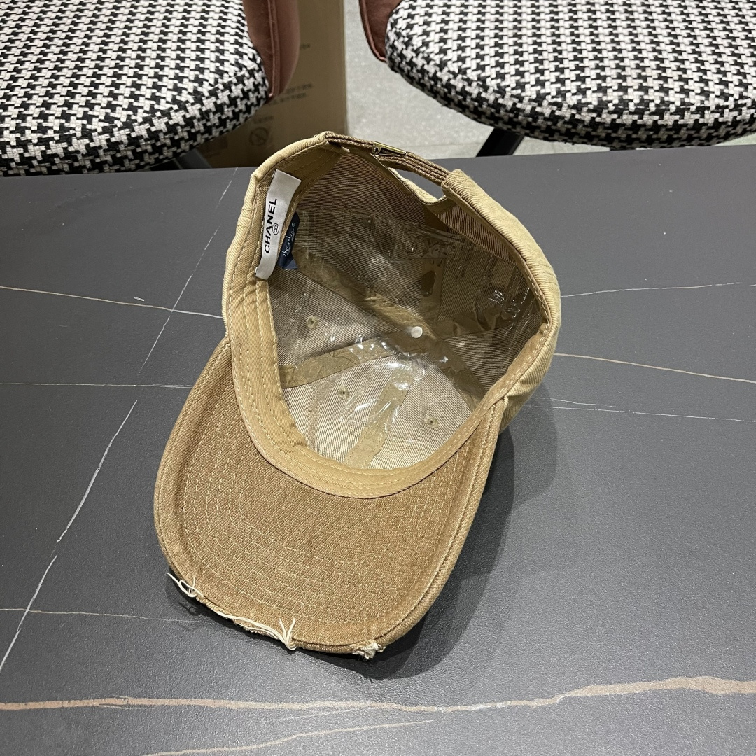 【CHANEL香奈儿】2025新款水洗牛仔大牌棒球帽，专柜经典款，男女通用