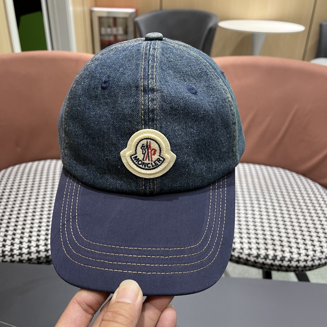  春夏新款 蒙口MONCLER2025新款拼色棒球帽，年轻时尚潮人穿搭色系，视觉效果超强，好看有质感！