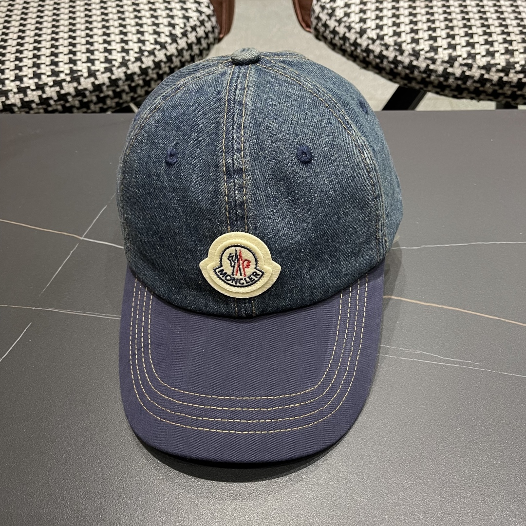  春夏新款 蒙口MONCLER2025新款拼色棒球帽，年轻时尚潮人穿搭色系，视觉效果超强，好看有质感！