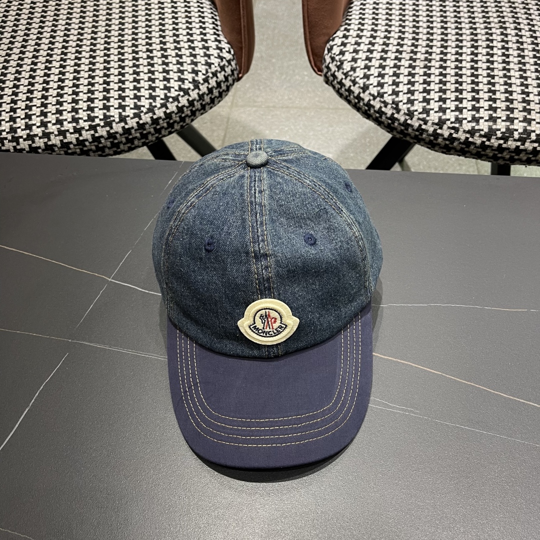  春夏新款 蒙口MONCLER2025新款拼色棒球帽，年轻时尚潮人穿搭色系，视觉效果超强，好看有质感！