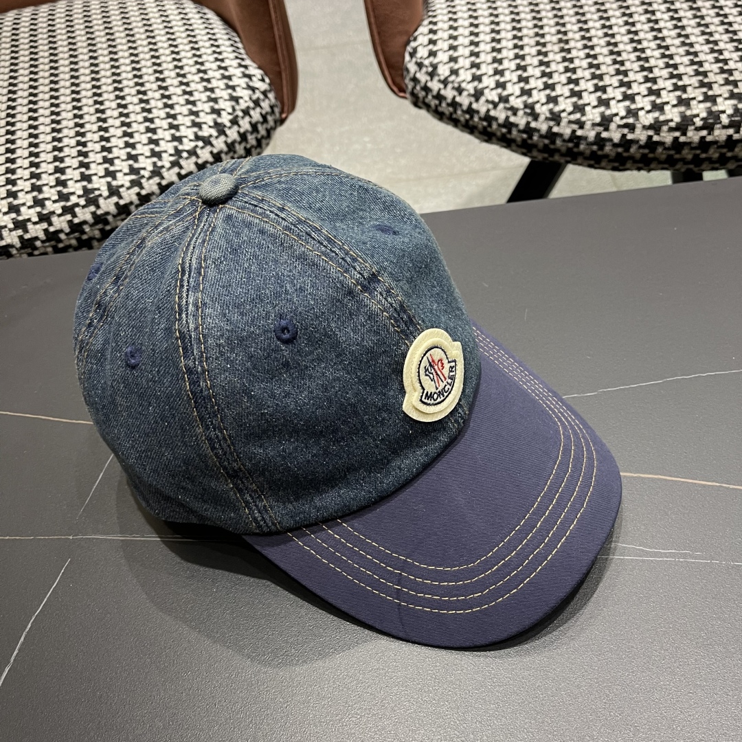  春夏新款 蒙口MONCLER2025新款拼色棒球帽，年轻时尚潮人穿搭色系，视觉效果超强，好看有质感！