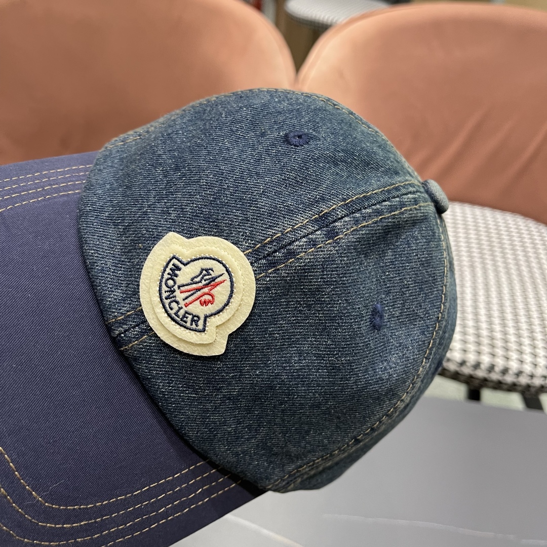  春夏新款 蒙口MONCLER2025新款拼色棒球帽，年轻时尚潮人穿搭色系，视觉效果超强，好看有质感！