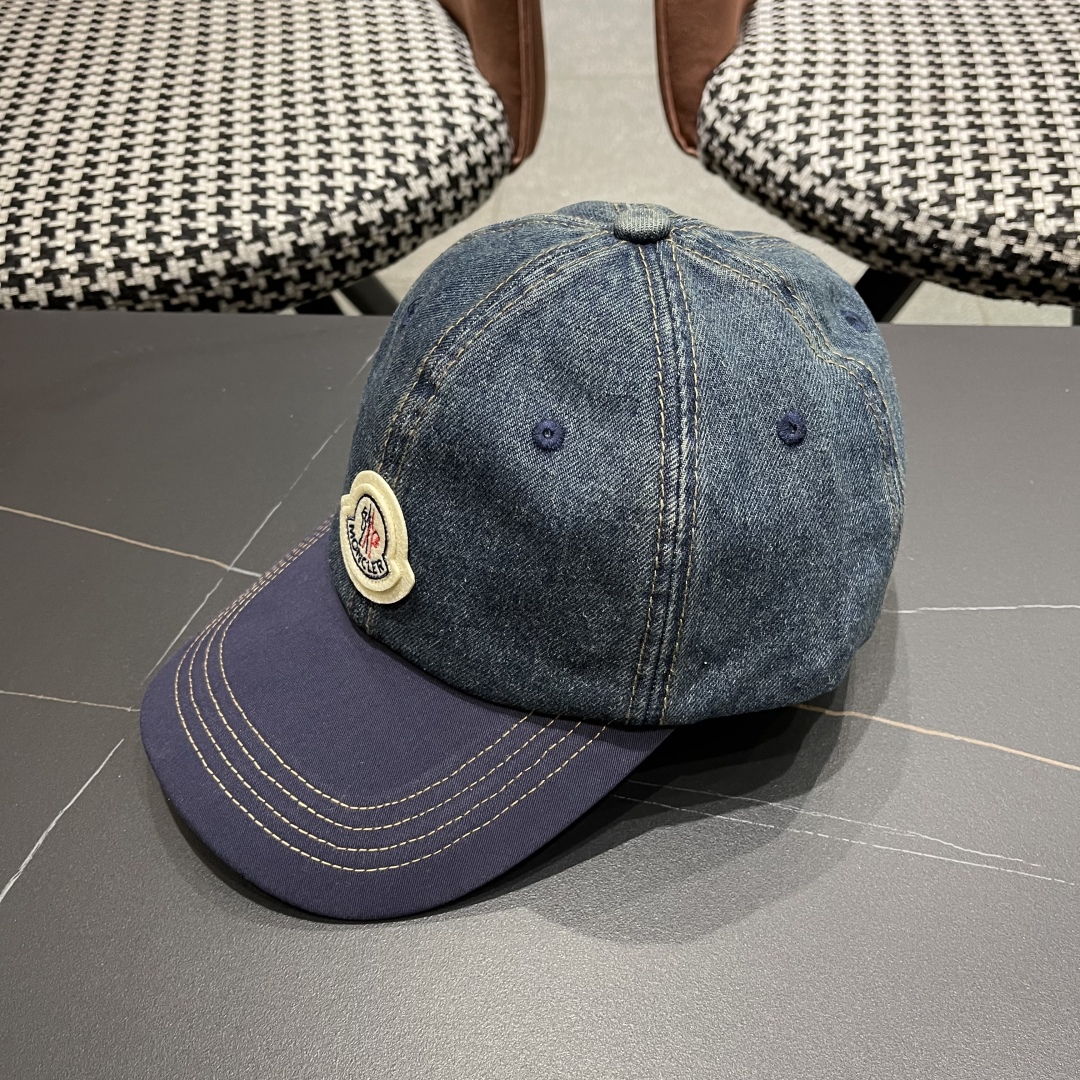  春夏新款 蒙口MONCLER2025新款拼色棒球帽，年轻时尚潮人穿搭色系，视觉效果超强，好看有质感！