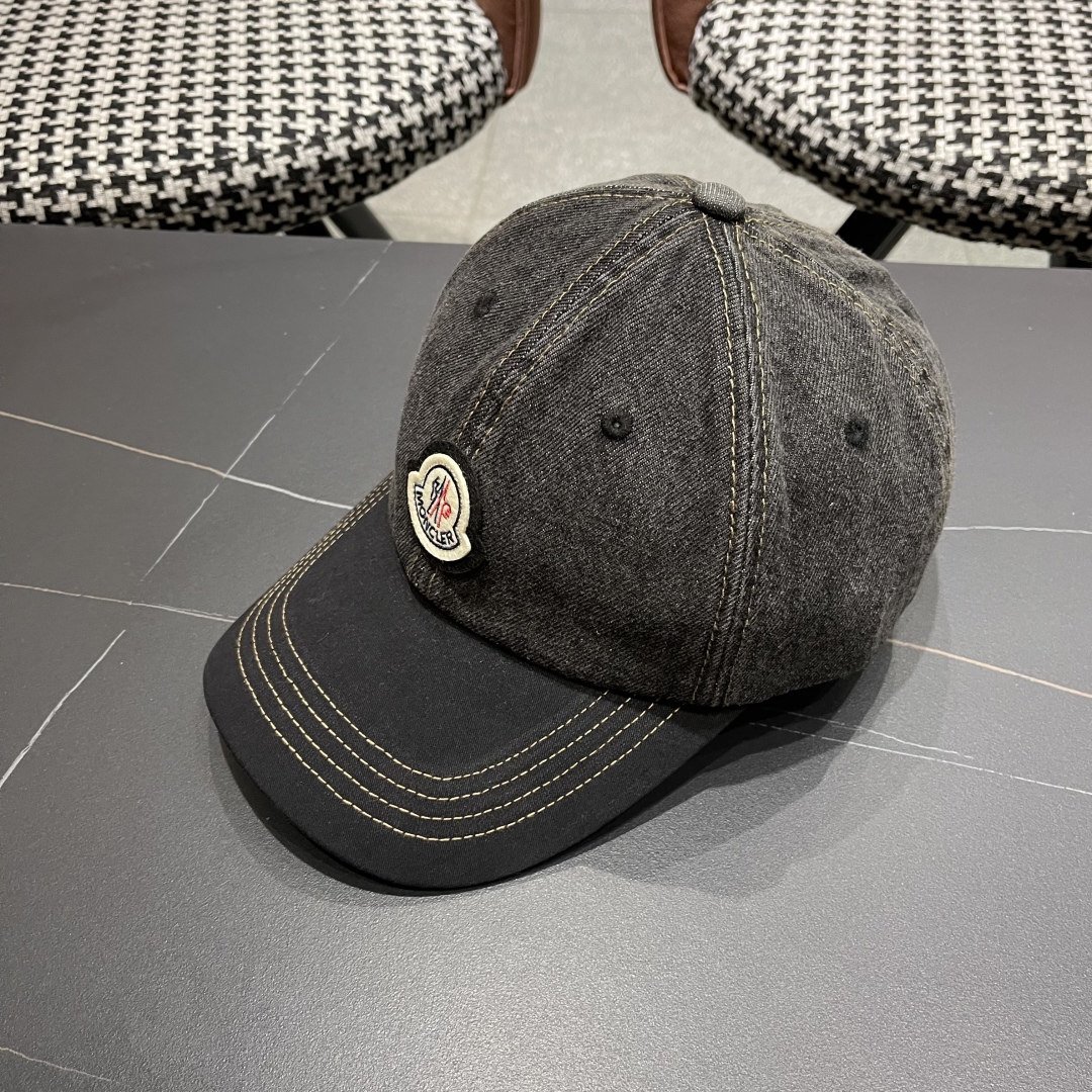  春夏新款 蒙口MONCLER2025新款拼色棒球帽，年轻时尚潮人穿搭色系，视觉效果超强，好看有质感！