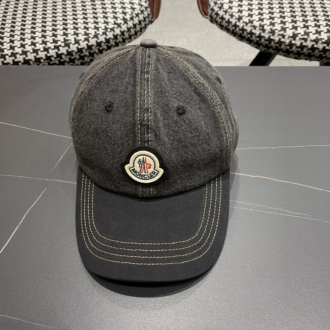  春夏新款 蒙口MONCLER2025新款拼色棒球帽，年轻时尚潮人穿搭色系，视觉效果超强，好看有质感！