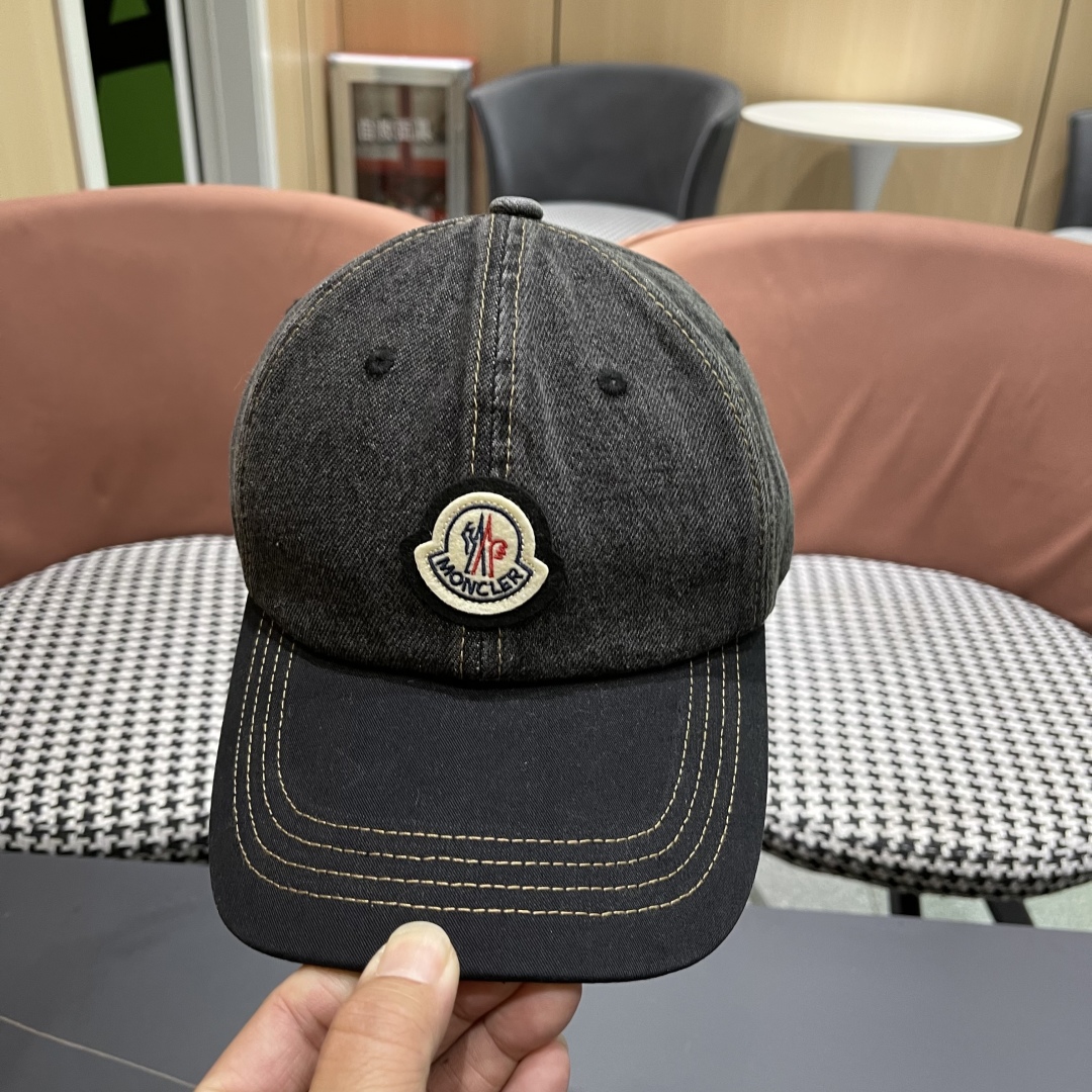  春夏新款 蒙口MONCLER2025新款拼色棒球帽，年轻时尚潮人穿搭色系，视觉效果超强，好看有质感！
