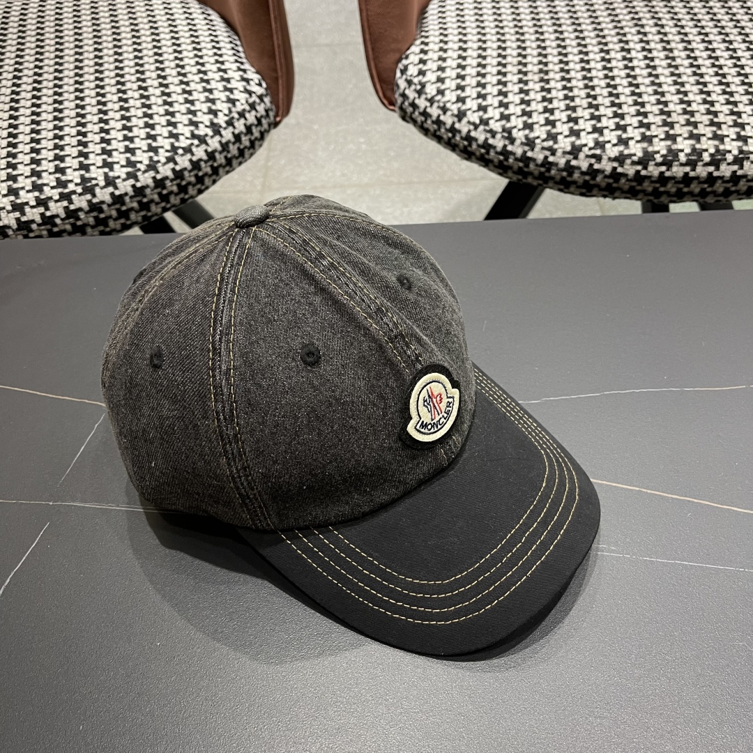  春夏新款 蒙口MONCLER2025新款拼色棒球帽，年轻时尚潮人穿搭色系，视觉效果超强，好看有质感！