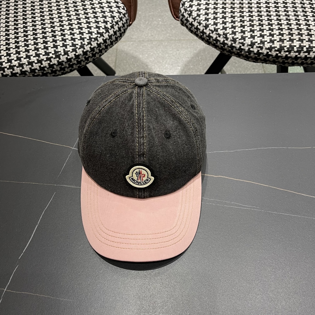  春夏新款 蒙口MONCLER2025新款拼色棒球帽，年轻时尚潮人穿搭色系，视觉效果超强，好看有质感！