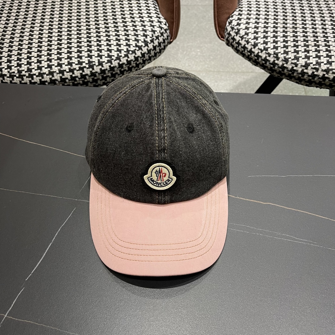  春夏新款 蒙口MONCLER2025新款拼色棒球帽，年轻时尚潮人穿搭色系，视觉效果超强，好看有质感！