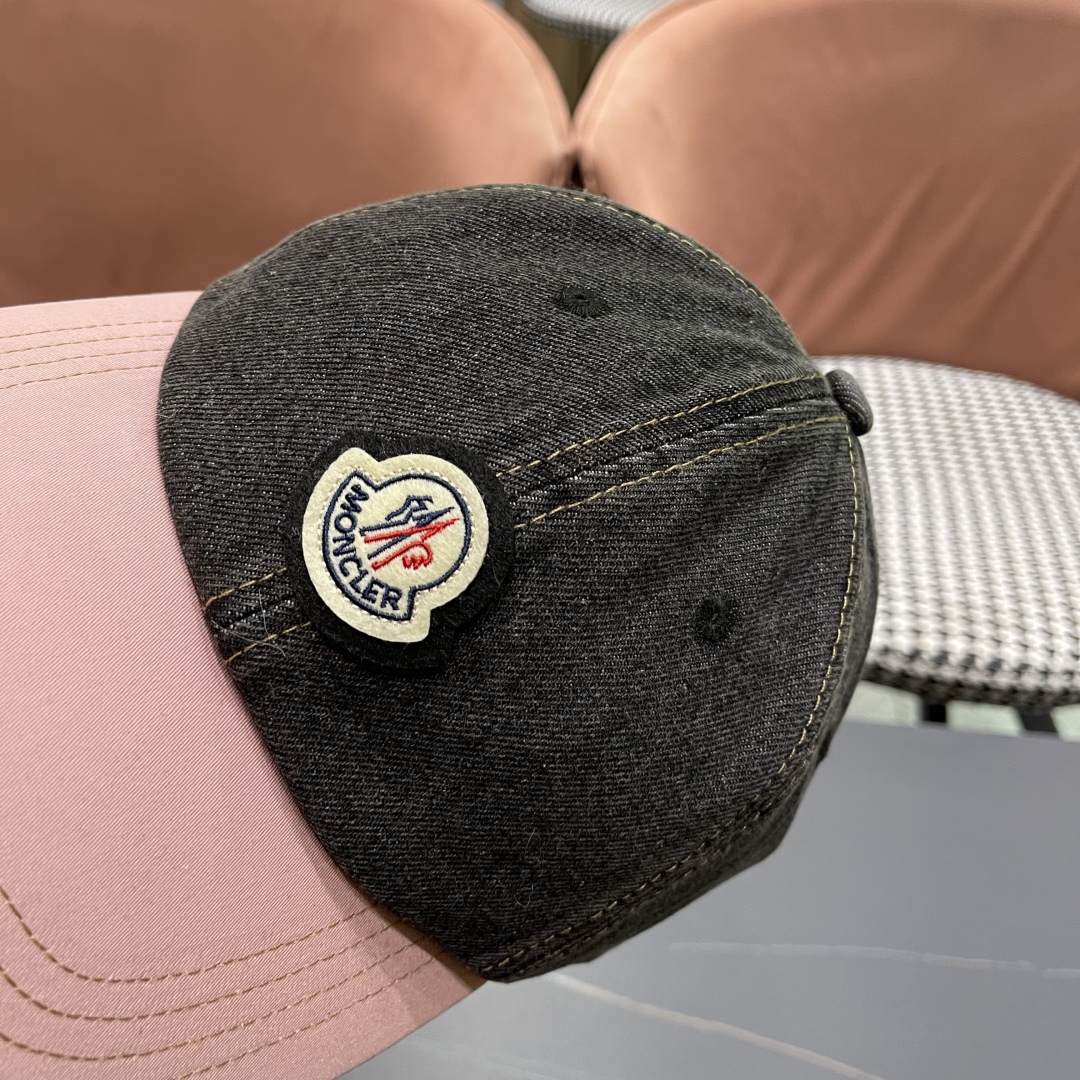  春夏新款 蒙口MONCLER2025新款拼色棒球帽，年轻时尚潮人穿搭色系，视觉效果超强，好看有质感！