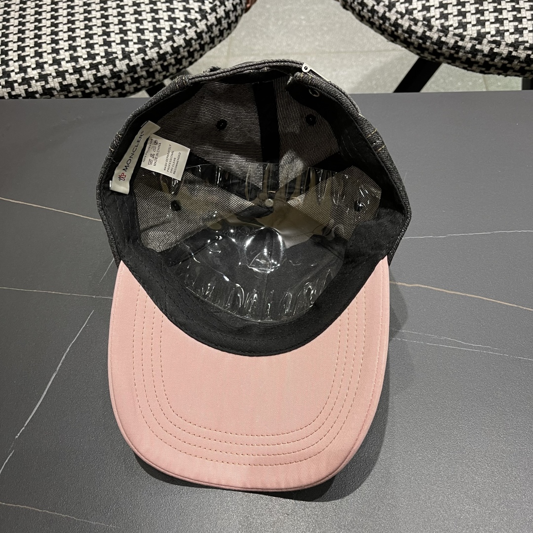  春夏新款 蒙口MONCLER2025新款拼色棒球帽，年轻时尚潮人穿搭色系，视觉效果超强，好看有质感！