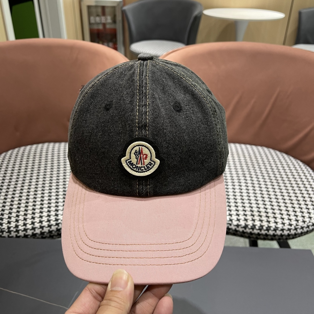  春夏新款 蒙口MONCLER2025新款拼色棒球帽，年轻时尚潮人穿搭色系，视觉效果超强，好看有质感！