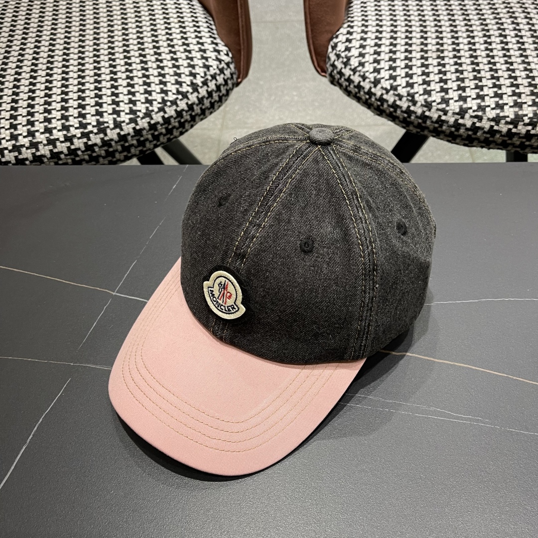  春夏新款 蒙口MONCLER2025新款拼色棒球帽，年轻时尚潮人穿搭色系，视觉效果超强，好看有质感！