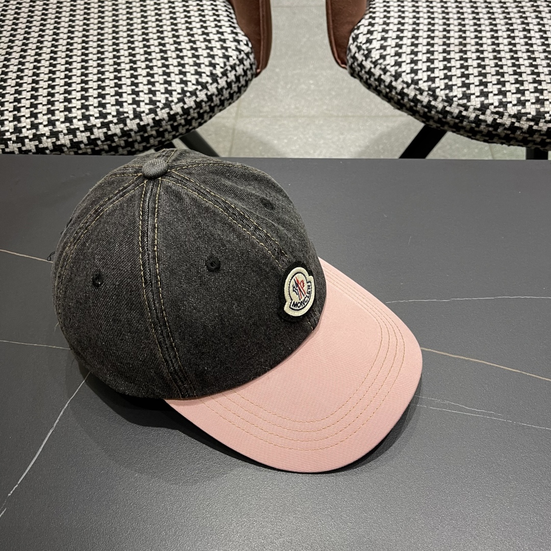  春夏新款 蒙口MONCLER2025新款拼色棒球帽，年轻时尚潮人穿搭色系，视觉效果超强，好看有质感！